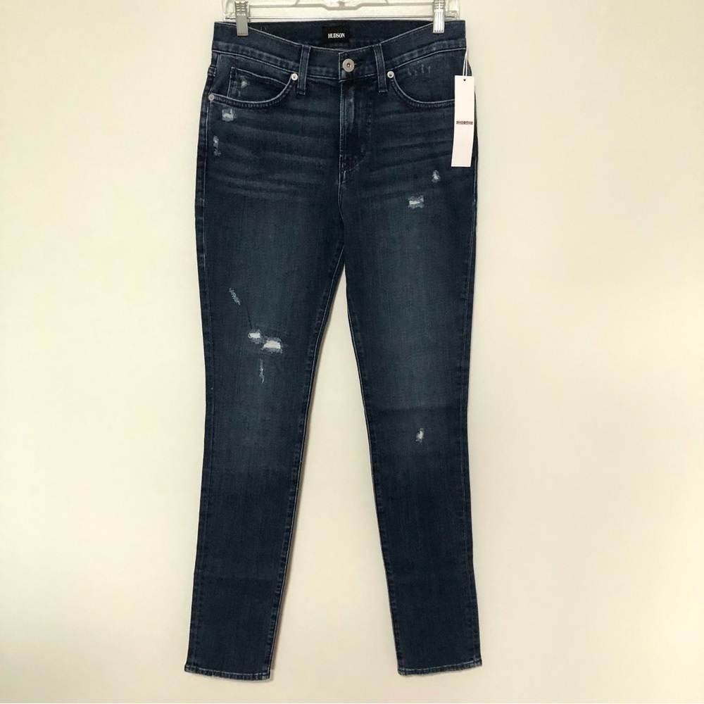 Hudson Ace Skinny Jeans Light Distressing New 30